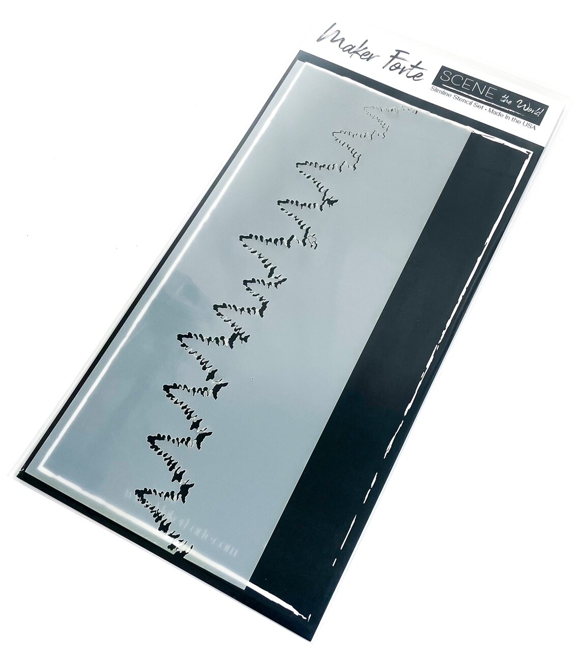 Maker Forte Layered Stencils Slimline-Spruce Up Your Forest